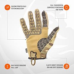 PIG Delta Utility Tactical Gloves, Touchscreen