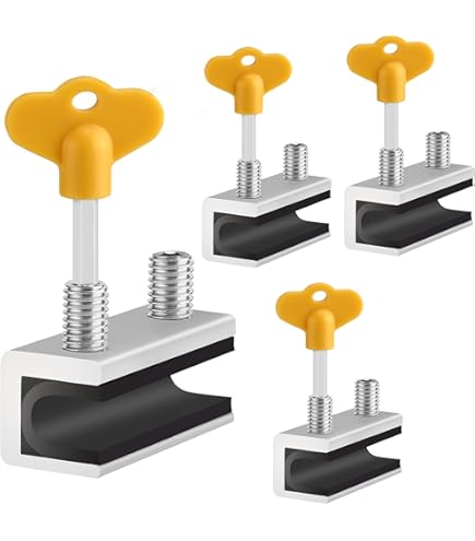 Artoshin 4-Pack Adjustable Window Security Bars - Sliding Door Lock Stick 23.6" To 43.3"