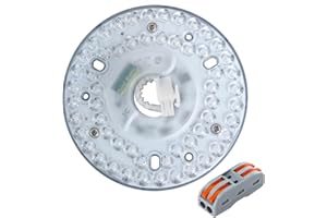 DPXMYG 5" LED Ceiling Fan Light Retrofit Kit,18W,3CCT 3000K/4000K/6000K Adjustable,120VAC 60Hz ETL Light Kit for Ceiling Fan