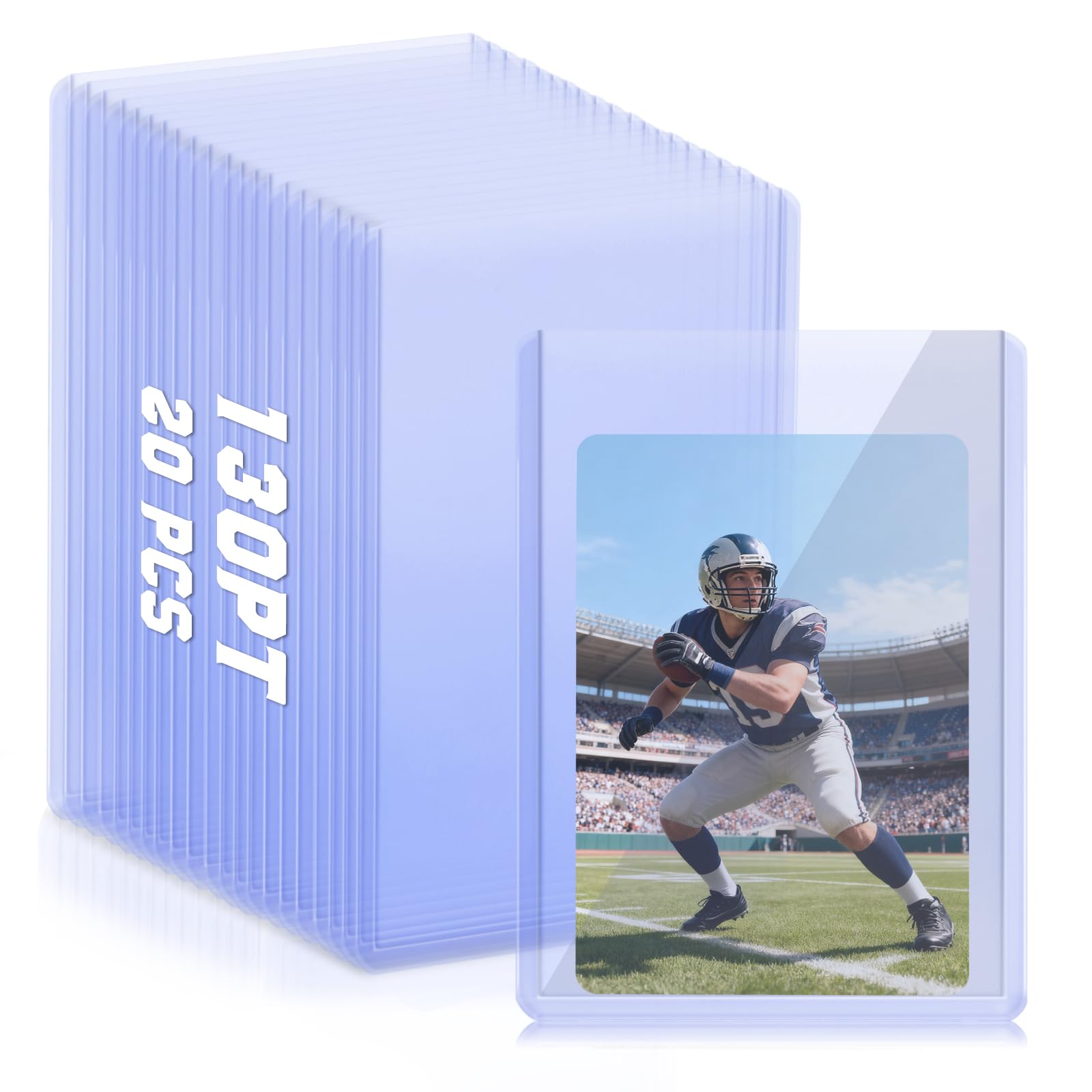Photo 1 of *MISSING ITEMS UNKNOWN*
130PT Top Loader Thick Card Load Holder for Trading Cards 3" X 4" Sleeves Hard Plastic Point Protective Toploaders Rigid Memorabilia Collectibles Pack Seamless for Baseball TCG Sports (130PT, 20 PCS)