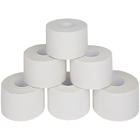 ALPIDEX Sport-Tape 3,8 cm x 10 m - 6 Rollen weiß