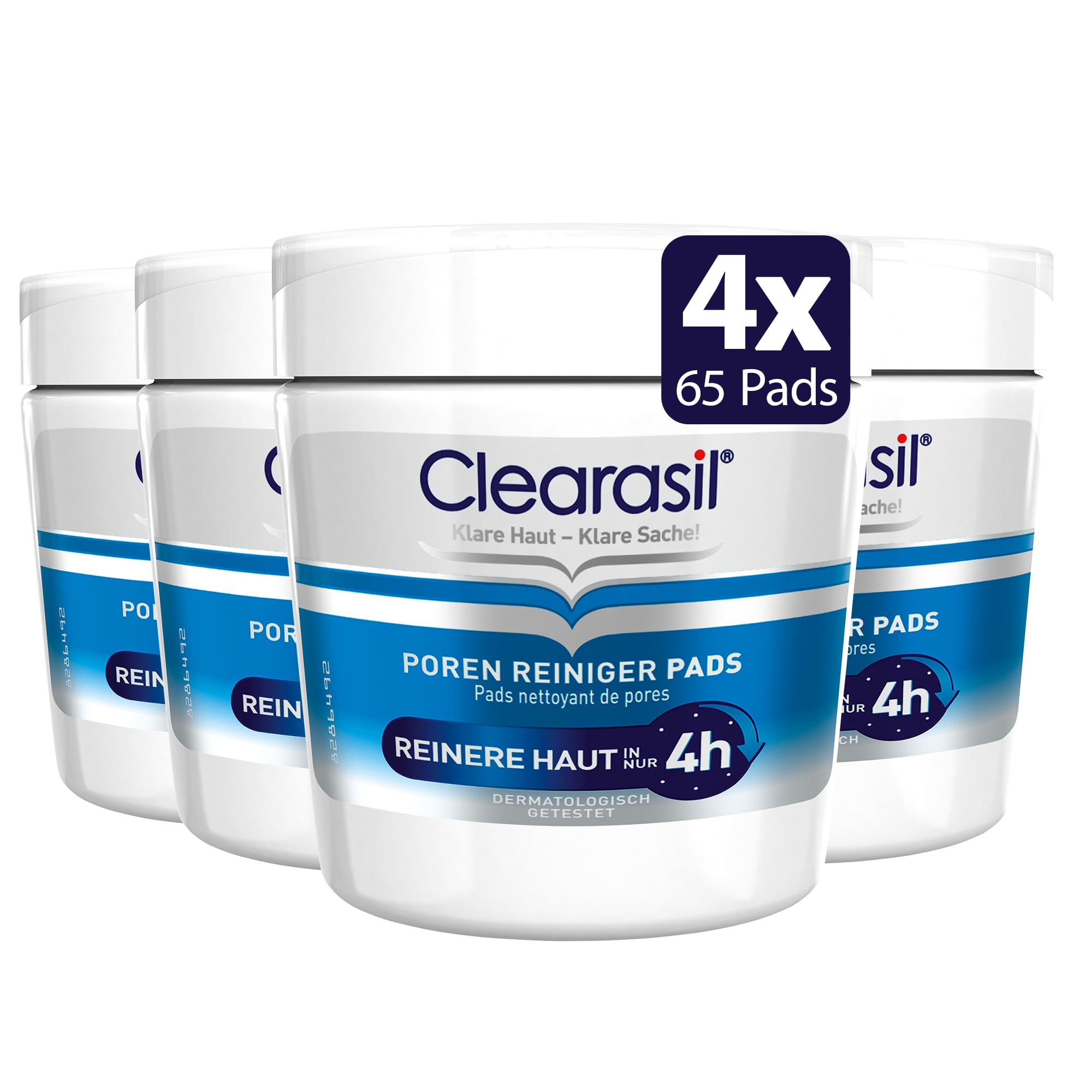 Clearasil 5-In-1 65 Ultra Cleansing Pads, Pack Of 4