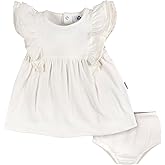 Gerber baby-girls Cotton Dress and Diaper Cover Set