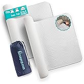 Hiccapop [2-Pack Inflatable Bed Rail for Toddlers | Portable, Blow-up Bed Bumper for King, Queen, Full, with Non-Slip Machine-Washable Cover | Travel Bed Rail for Hotel, Grandma's, Vacation