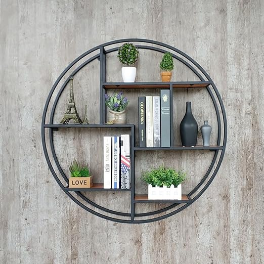 Gspsgj Floating Shelf European Wrought Iron Shelf Wall