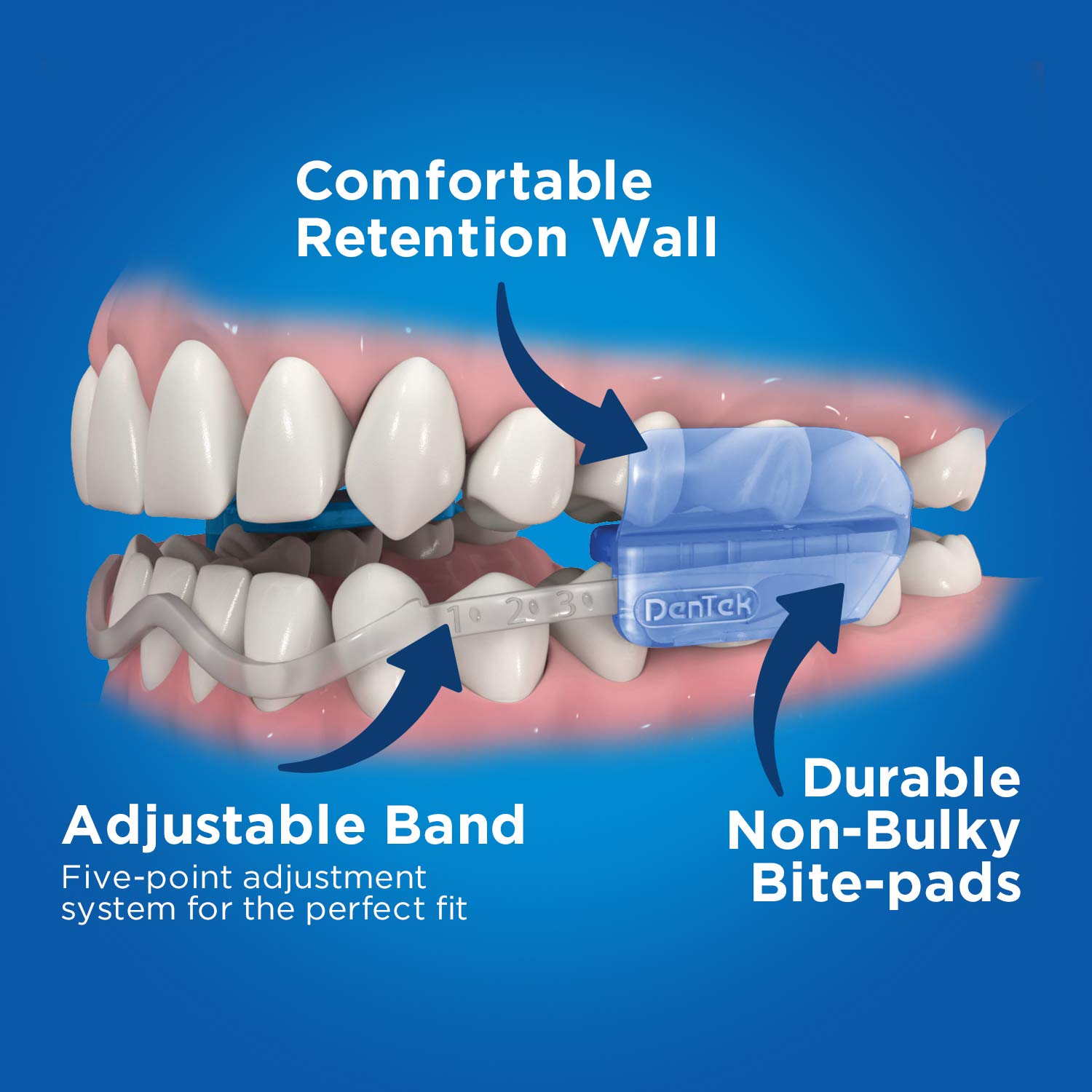 DenTek Comfort-Fit Dental Guard For Nighttime Teeth Grinding, packaging may vary : Anti Grinding Teeth Protectors : Beauty