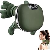 DR.BUNORDLE Neck Massager with Finger Kneading, Deep Tissue Neck & Shoulder Massager, 4D Palm-Kneading Massage with Heat, Wearable Strap, Gentle Warmth for Stress & Tension Relief