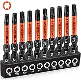 DYRECELVE 10-Pack T25 Torx Bits for Impact Driver, T25 Bit Magnetic 2-Inch | T 25 Torx Bit, T-25 Star Bits, S2 Alloy Steel, CNC Tips, 1/4-Inch Hex Shank for Impact Driver and Power Drill