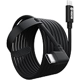 YRXVW 10FT Link Cable Compatible with Meta Quest 3S/3/2/Pro, USB C to USB C | USB 3.0 Data Transfer, Fast Charging Support, PC VR and Steam Gaming, Reliable Connection, Smooth Gameplay