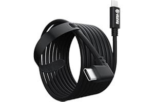 YRXVW Link Cable 16FT for Meta/Oculus Quest 3S/Quest 3/Quest 2/Pro Accessories, High Speed Data Transfer Type C Replacement Charging Cable,Fast Charger USB C to USB C 3.0 Cord for VR Headset(16FT)
