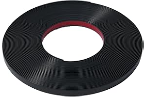 JSIWOTH 40 Ft Peel and Stick Trim, Black Waterproof Molding Trim for Walls Edges, Borders, Window Frames, Backsplash Tiles, Flexible and Self Adhesive Trim