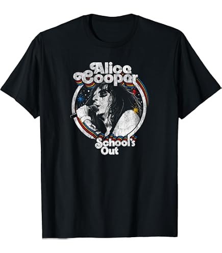 Amazon.com: Women's Alice Cooper Vintage Snake V-Neck T-Shirt