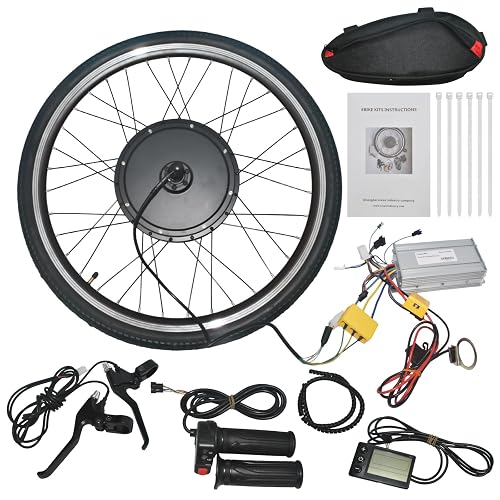 Conversion Kit Wheel Electric Bike Conversion Kit, 48V 1500W Ebike Conversion Kit, 26