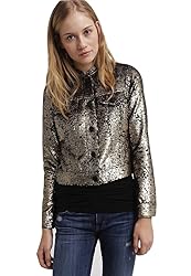 True Religion Reversible Sequin Dusty Jacket Coat