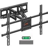 ELIVED Full Motion TV Wall Mount for Most 42"-82" TVs up to 110 lbs | Heavy Duty Articulating Arms Swivel, Tilt, Extend, Level, Easy Install TV Bracket, Fits 16" Studs, Max VESA 600x400mm