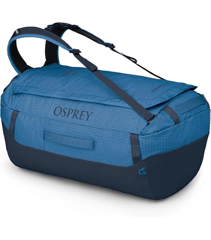Osprey Transporter 90L Wheeled Travel Duffel Bag, Blue OS