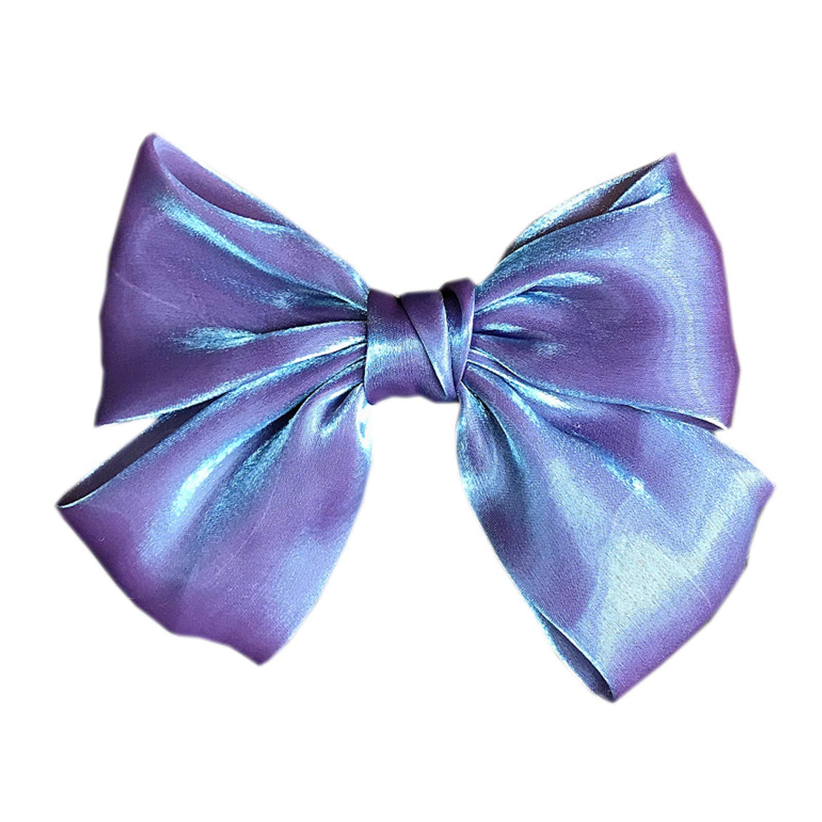 Large Bow Organza Shiny Hair Clips Hair Pins Bowknot Embroidery Butterfly Alligator Clips Ponytail Holder Barrette Bobby Pins for Women Girls Party Hair Accessories