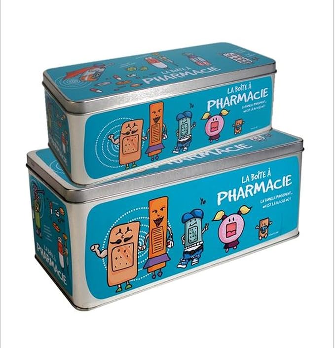 The Home Deco Factory 2 Cajas de Farmacia – 27 x 12 cm – Azul ...