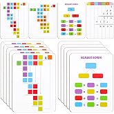 Kosiz 10 Packs Multiplication &amp; Division Plastic Whiteboards 6"x 8" Double-Sided Dry Erase Board Division Boards Math Manipulative Lapboard for School Practice Home Teaching Aid Educational Tool