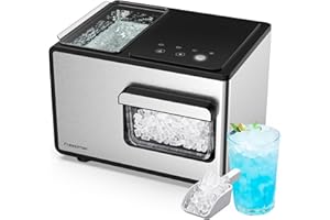 Freezimer Dreamice X3 | Nugget Ice Maker Machine Countertop Sonic Ice Kid Friendly | Pebble Ice Maker Chewable Soft Ice | Self Cleaning | 40lbs/24h