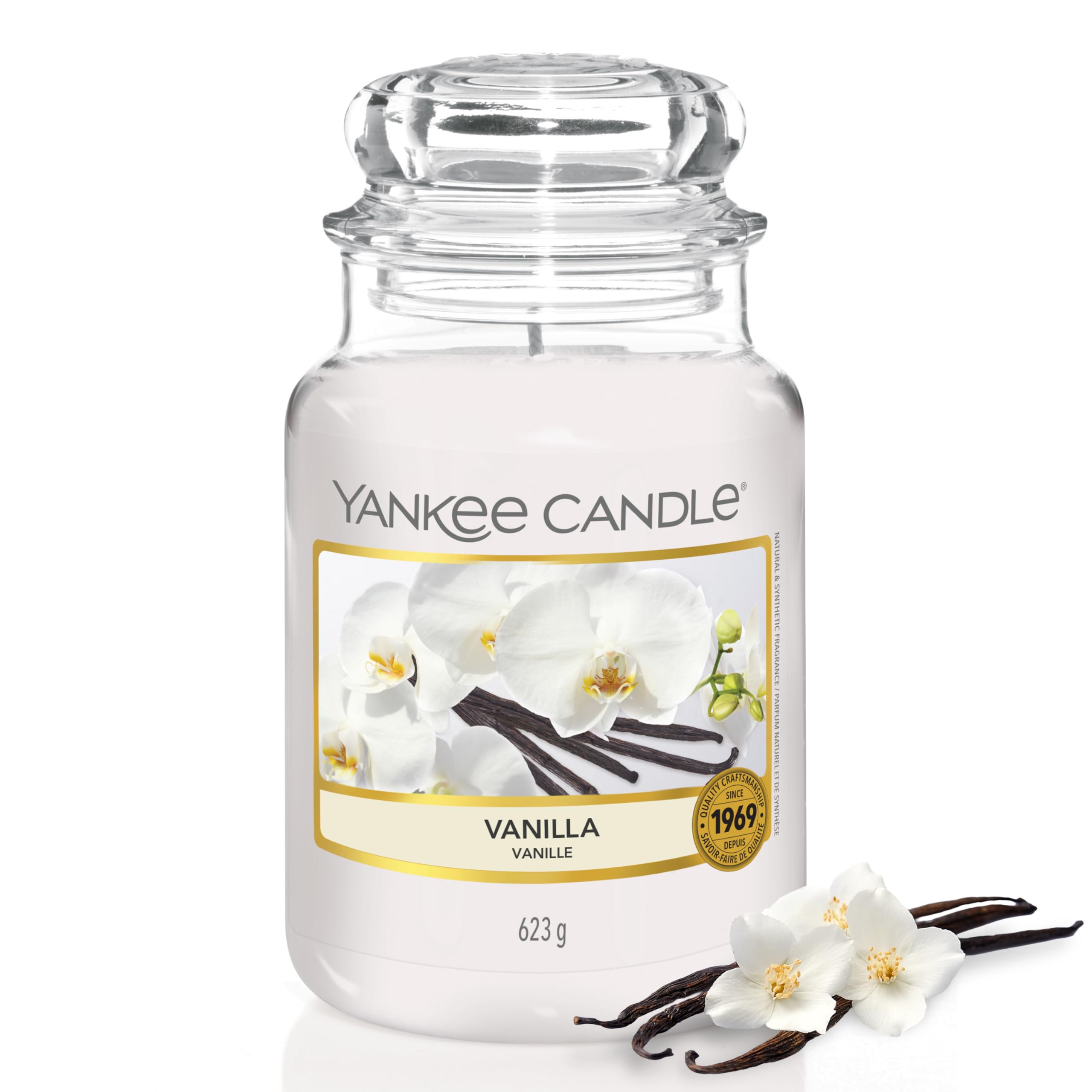 Yankee Candle Scented Candle | Vanilla Large Jar | Long Burning Candles: up to 150 Hours | Perfect Gifts for Women