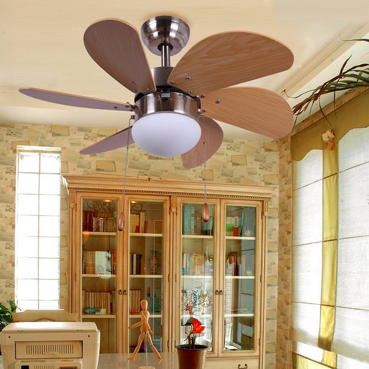 Ceiling Fan With Light Wood Leaves Ceiling Fan Light Kit For
