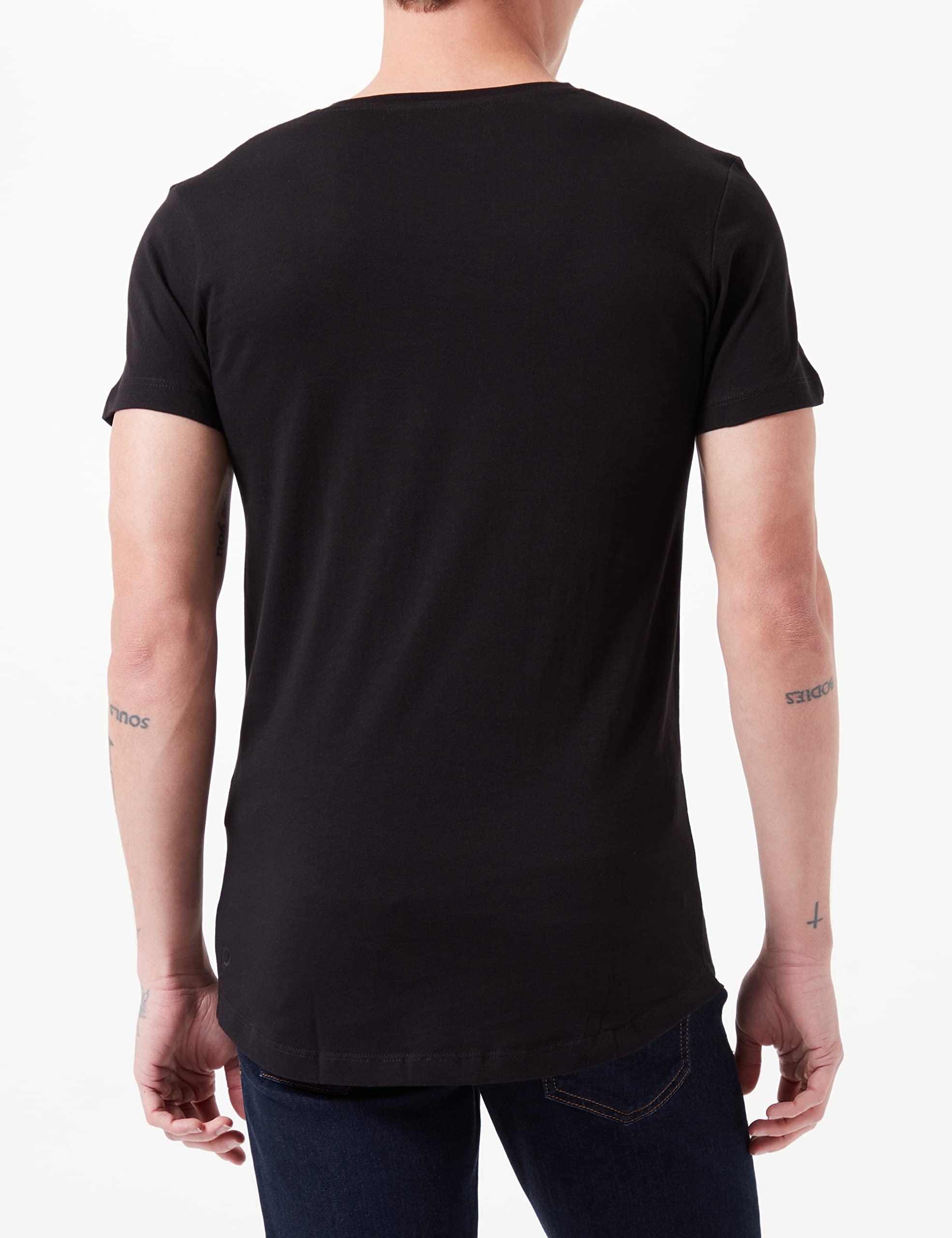 TOM TAILOR Denim Men's Long Fit T-Shirt in Twin Pack