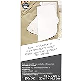 Dritz Clothing Care 82407 Sew-In Side Pocket , White