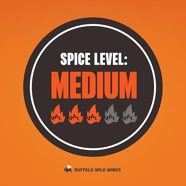 BUFFALO WILD WINGS ORIGINAL HOT SAUCE, 5 FL OZ, MEDIUM HOT DIPPING SAUCE, MARINADE AND SEASONING FOR CHICKEN WINGS AND PORK RIBS, MADE WITH CAYENNE PEPPERS