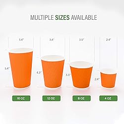 Restaurantware-12 Ounce Disposable Coffee Cups, 500