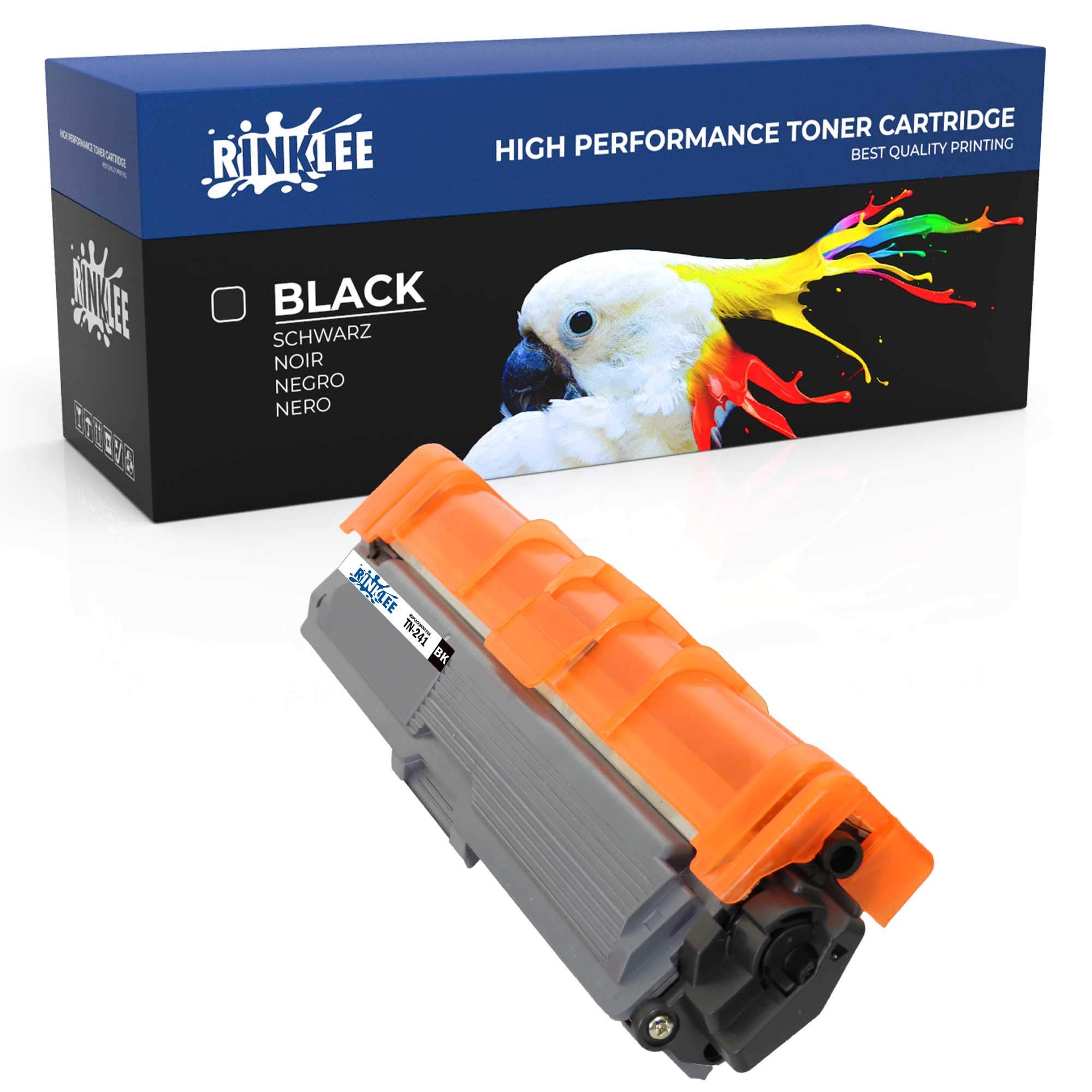 RINKLEE TN241 TN-241BK Toner Cartridge Compatible with Brother HL-3140CW HL-3150CDW HL-3170CDW DCP-9015CDW DCP-9020CDW MFC-9140CDN MFC-9330CDW MFC-9340CDW | High Yield 2500 Pages | BLACK