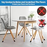 Ezprotekt Chair Leg Covers 0.75in Black 16pcs with Felt Bottom view 8