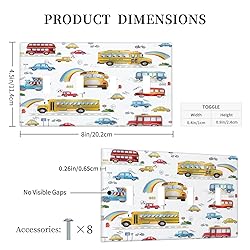 Wpshijia Kids Bus Taxi Truck 4 Gang Decorative