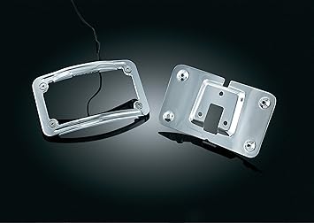 curved license plate frame with led lighting