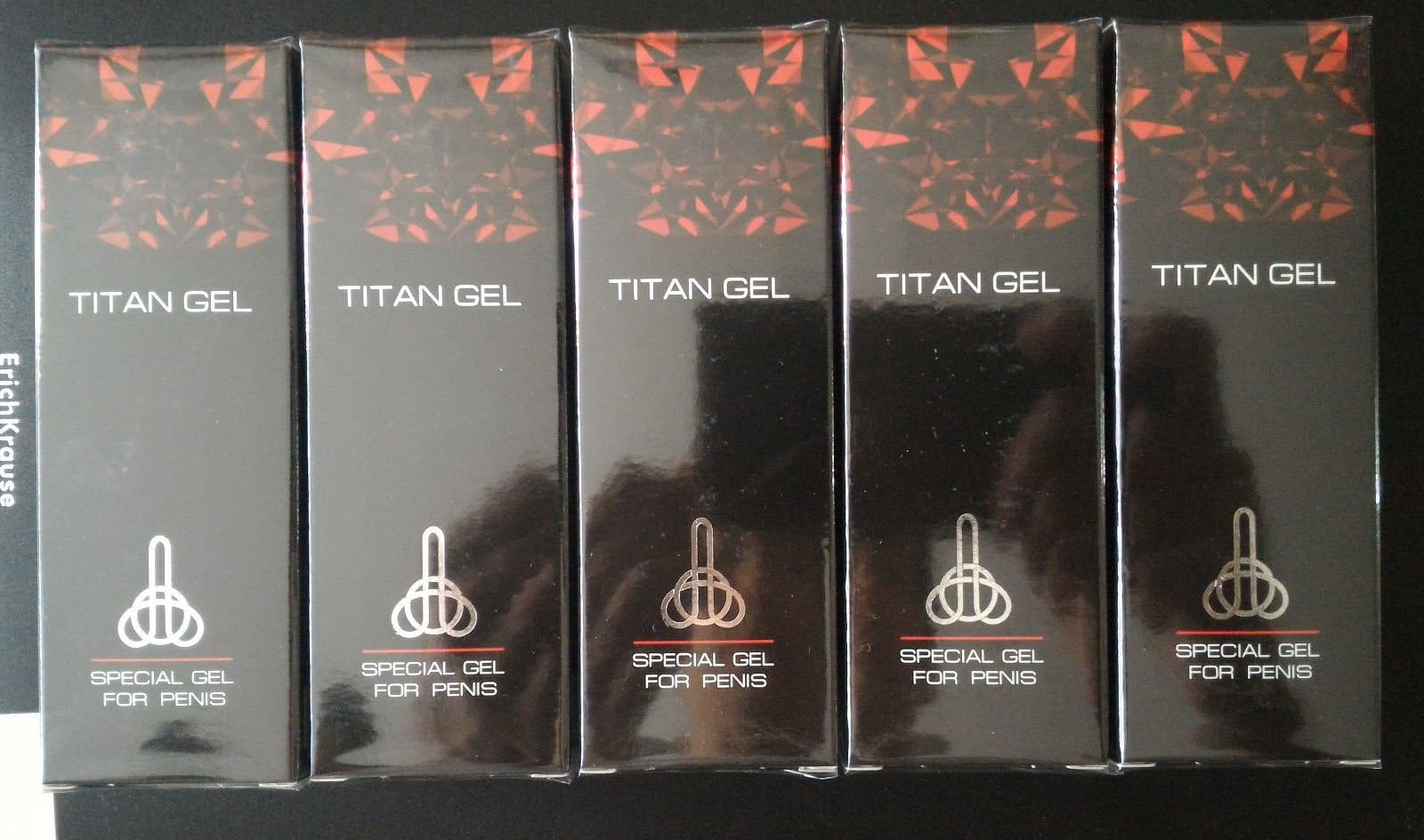 TITAN GEL INTIMATE LUBRICANT GEL FOR MEN 5 pack