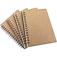 ALIMITOPIA Spiral Notebook Joural,Wirebound Sketch Book NotePad Diary Memo Planner,A6 Size & 60 sheets (Dot Grid Pages)