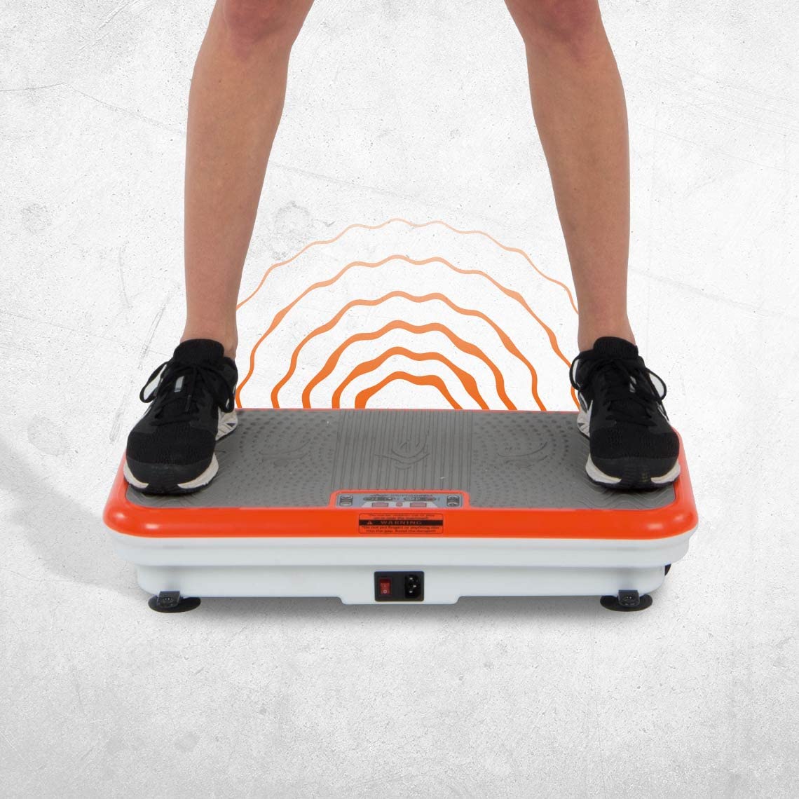 Mediashop Vibro Shaper - leistungsstarke Vibrationsplatte für Zuhause mit Griff - Vibrationsboard für Ganzkörper-Workout & Muskeltraining - Vibrationsgerät inkl. Fitnessbändern - Fitnessplattform 3