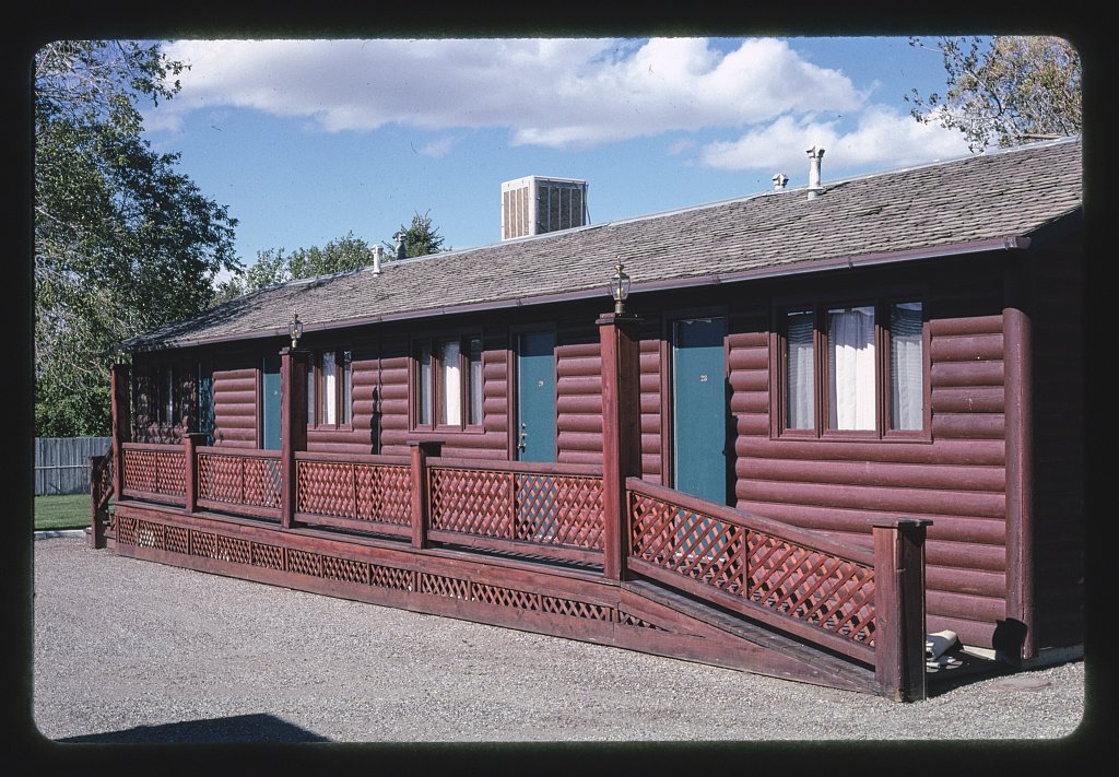 Amazon Com Vintography 24 X 16 Photo Carriage Motel Cabins Cody