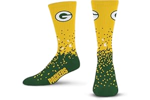 For Bare Feet NFL mens Spray Zone Crew Sock Nfl
