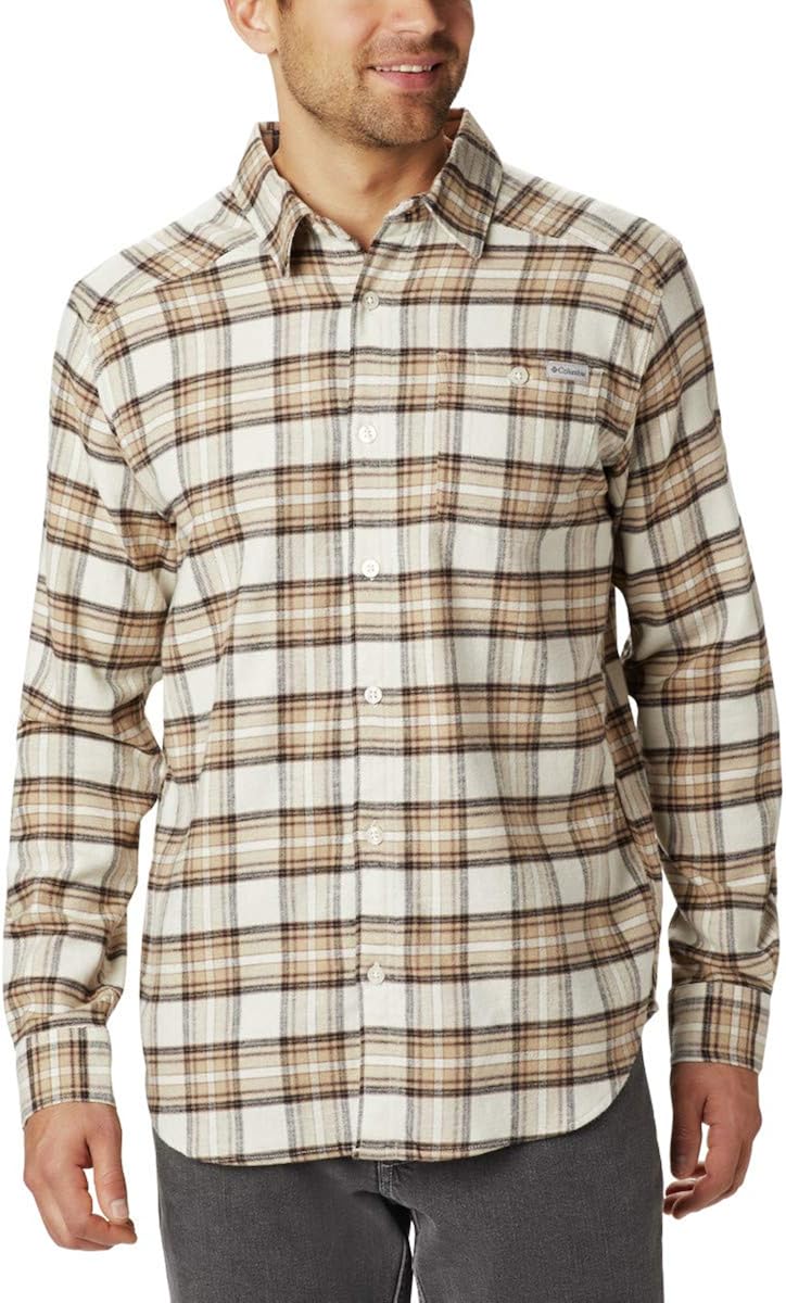 Columbia Men's Cornell Woods Flannel Long Sleeve Shirt: Clothing