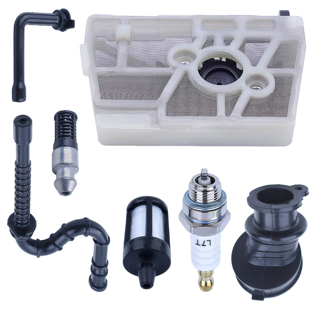 Adefol Air Fuel Filter Line Kit with Spark Plug for Stihl MS240 028AV 024 026 Replacement Parts for 1121 120 1625 Chainsaw