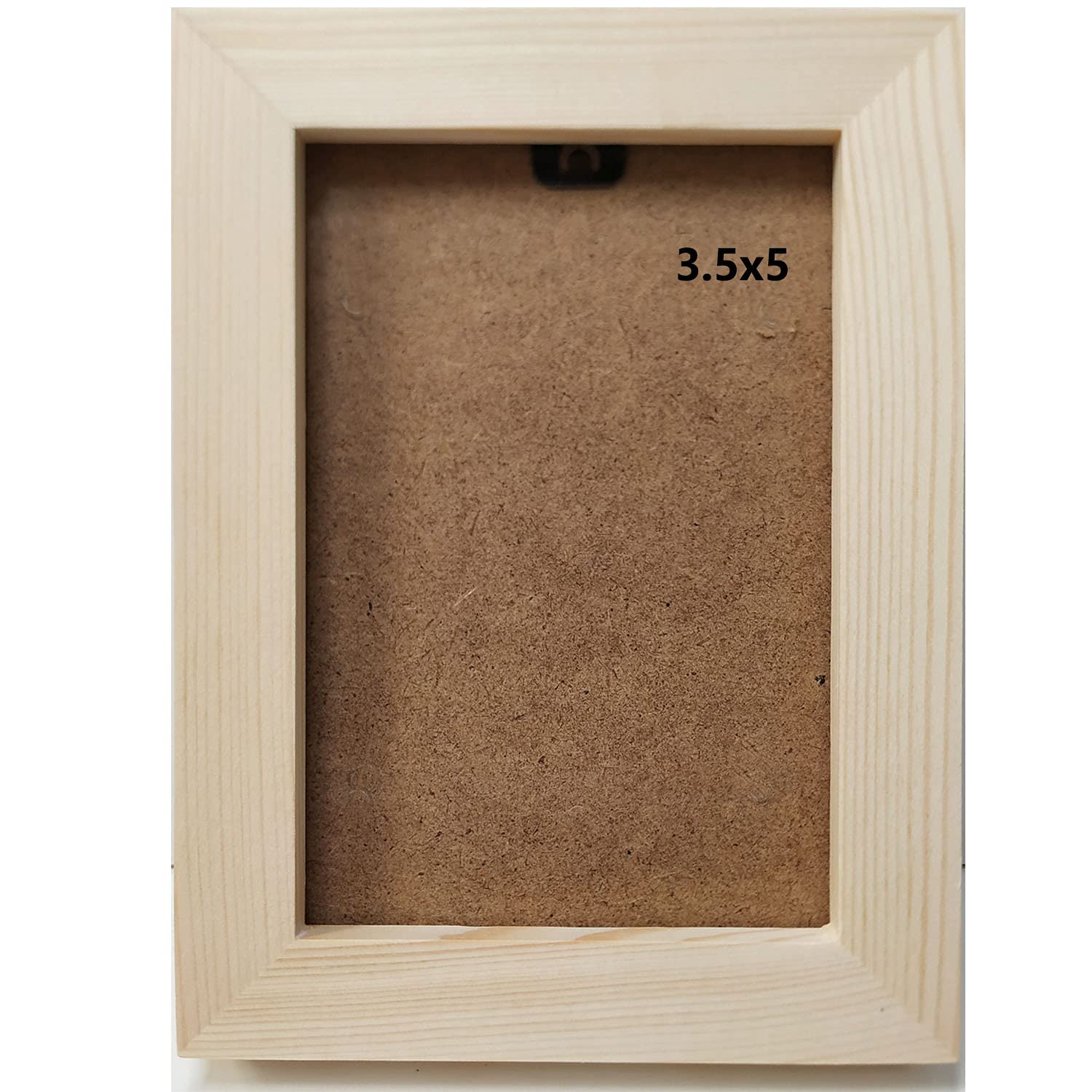 Photo 1 of ***** photos for reference ****3.5x5 Picture Frame Wood. No Paint. Protection Panel Plastic Material. Suitable for Desktop and Wall.