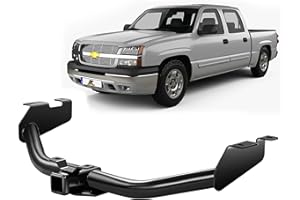 Geteen Trailer Hitch Compatible with Chevrolet Silverado and GMC Sierra, Class 3 Hitch Receiver, 2-inch Tow Hitch, Trailer Hitch Kit, Anti-Rust Gloss Powder Coat (Black)