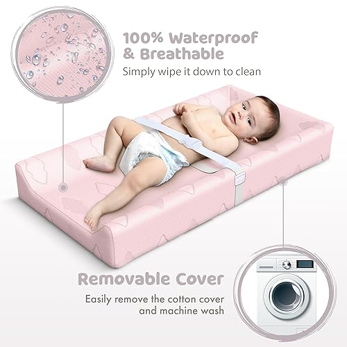 Cotton Baby Changing Pad Waterproof Liner Contoured Diaper Change