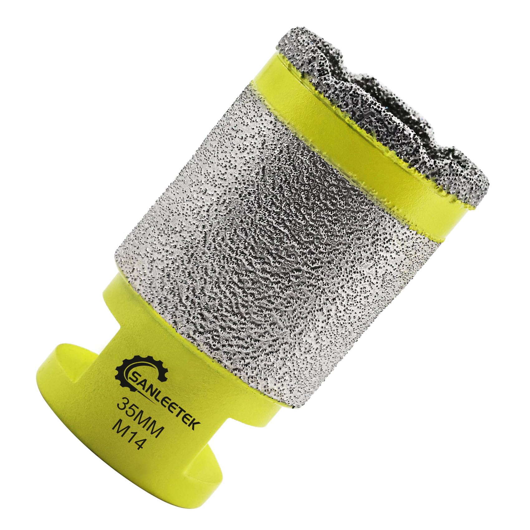 Diamond Drill Milling Bits 35mm - SANLEETEK Tile Hole Saw Cutter Drilling Grinding for Porcelain Ceramic Tile Granite Marble Artificial Stone M14 Thread