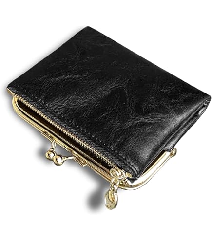 Amazon.com: AOXONEL Women's Small Bifold Leather wallet Rfid