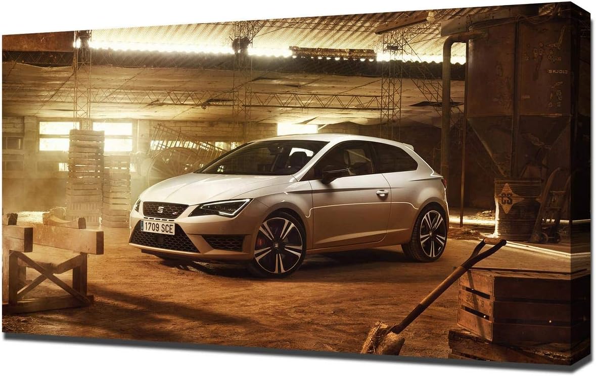 Amazon Com Lilarama Usa 16 Seat Leon Cupra 290 V1 Canvas Art Print Wall Art Canvas Wrap Posters Prints