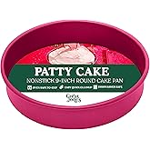 Great Jones Patty Cake (Raspberry)| Nonstick 9-Inch Round Cake Pan | Heavy-Duty Aluminized Steel | Easy Release Coating | Oven-Safe Up to 450°F | Even Heat Distribution | Dishwasher-Friendly