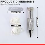 Navoys Plumb Bob & 5m Line Set Machine Pointed Corrosion Resistant Builders Tool view 2