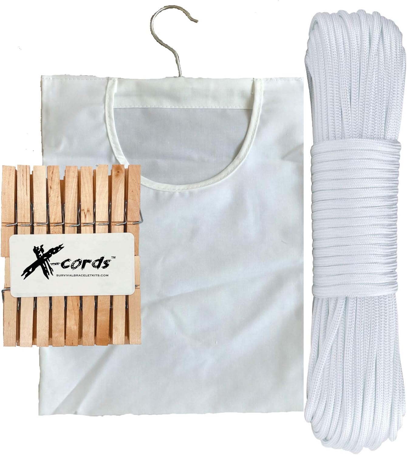 XCORDS Clothesline 100' Outdoor Rated Replacement line 550 lb Strong (100 FT + 36